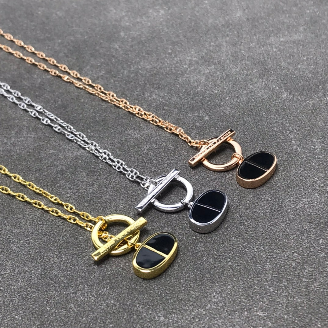 ¡®Lume Jewelry¡¯CHAINE VERSO BLACK CERAMIC NECKLACE