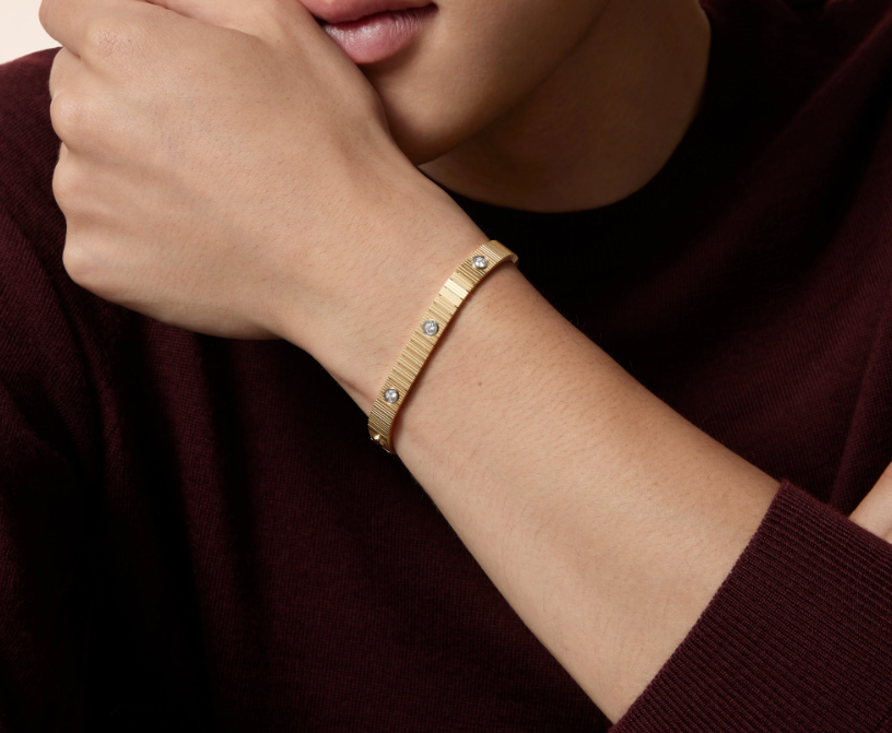 Demo NEW 7 MM 7-DIAMOND HEART-SHAPED BRACELET