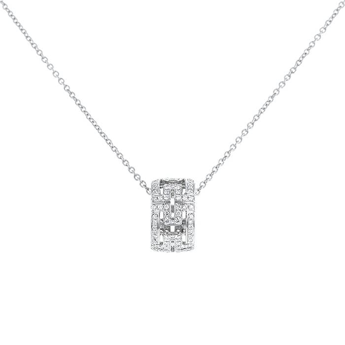 [Lume Jewelry]PARENTESI NECKLACE SILVER DIAMOND