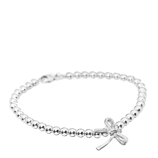 [Lume Jewelry]STERLING SILVER BOW BEAD BRACELET