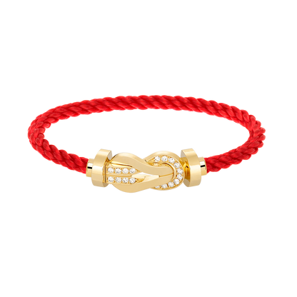 ¡®Lume Jewelry¡¯CHANCE LARGE 8 FIGURE BUCKLE HALF DIAMOND BRACELET GOLD