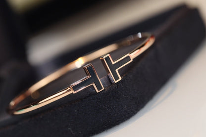 [Lume Jewelry]T BRACELET 1.8MM ONYX PINK GOLD