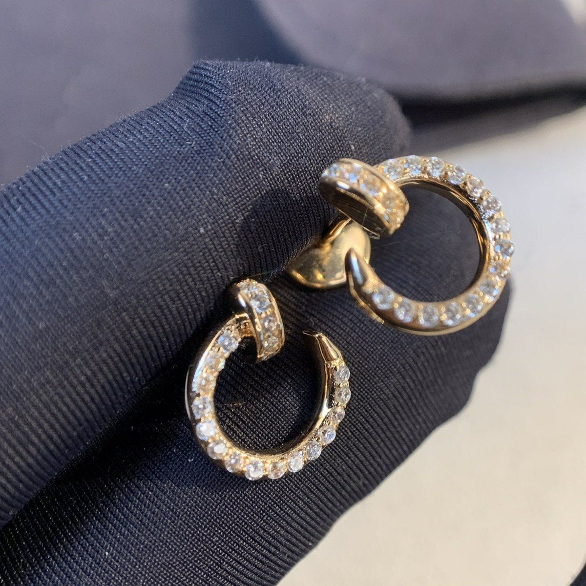 ¡®Lume Jewelry¡¯JUSTE EARRINGS GOLD DIAMONDS