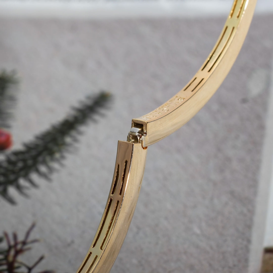 [Lume Jewelry]SERPENTI BRACELET PINK GOLD DIAMOND DOUBLE SNAKE