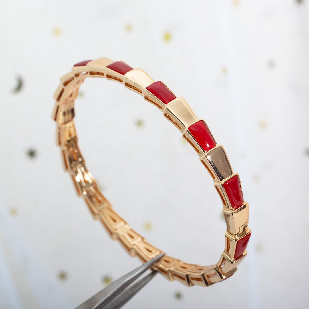 [Lume Jewelry]SERPENTI BRACELET PINK GOLD RUBELLITE