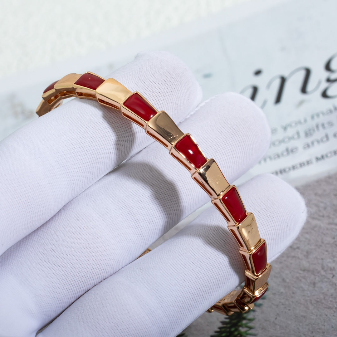 [Lume Jewelry]SERPENTI BRACELET PINK GOLD RUBELLITE