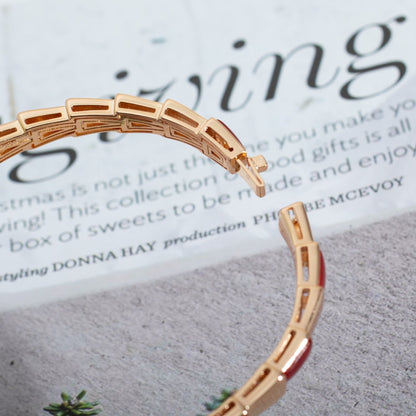 [Lume Jewelry]SERPENTI BRACELET PINK GOLD RUBELLITE