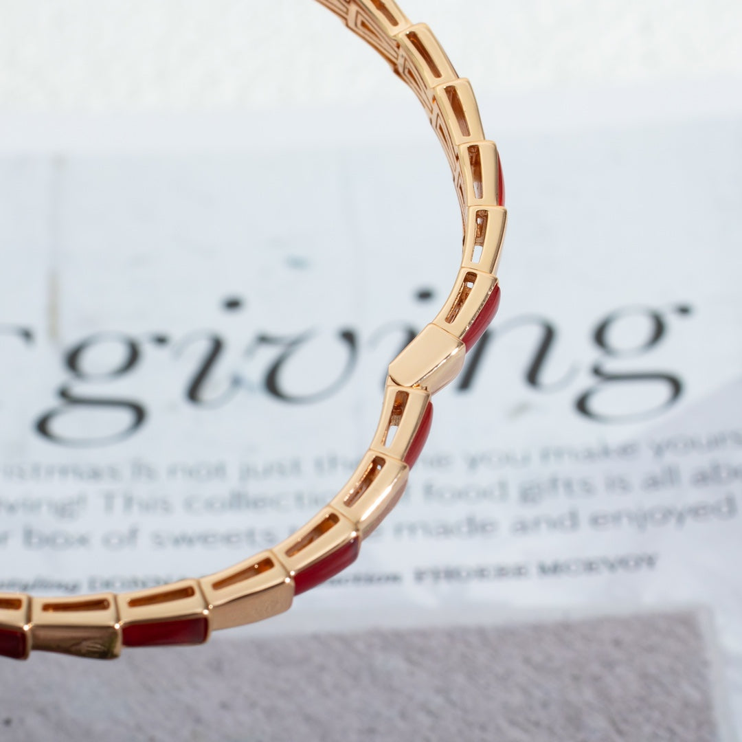 [Lume Jewelry]SERPENTI BRACELET PINK GOLD RUBELLITE