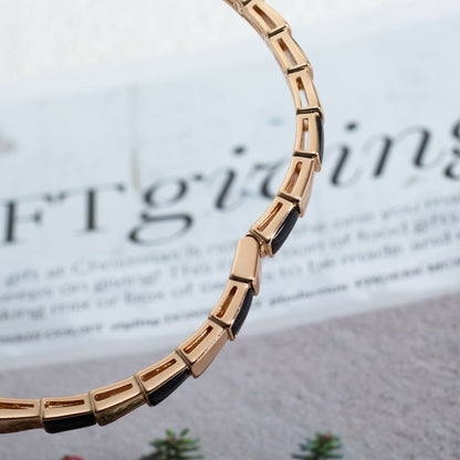 [Lume Jewelry]SERPENTI BRACELET PINK GOLD ONYX