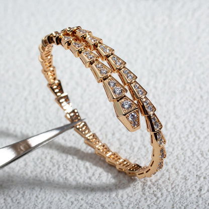 [Lume Jewelry]SERPENTI BRACELET 6.8MM PINK GOLD DIAMOND