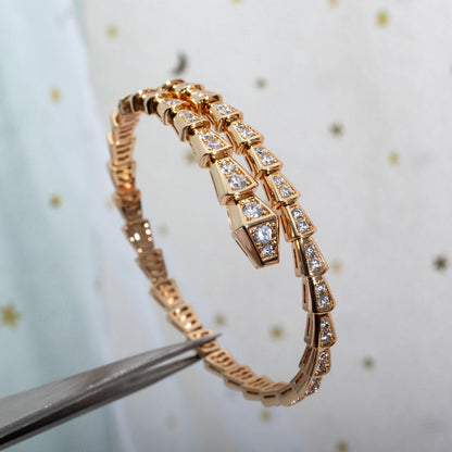 [Lume Jewelry]SERPENTI BRACELET 6.8MM PINK GOLD DIAMOND