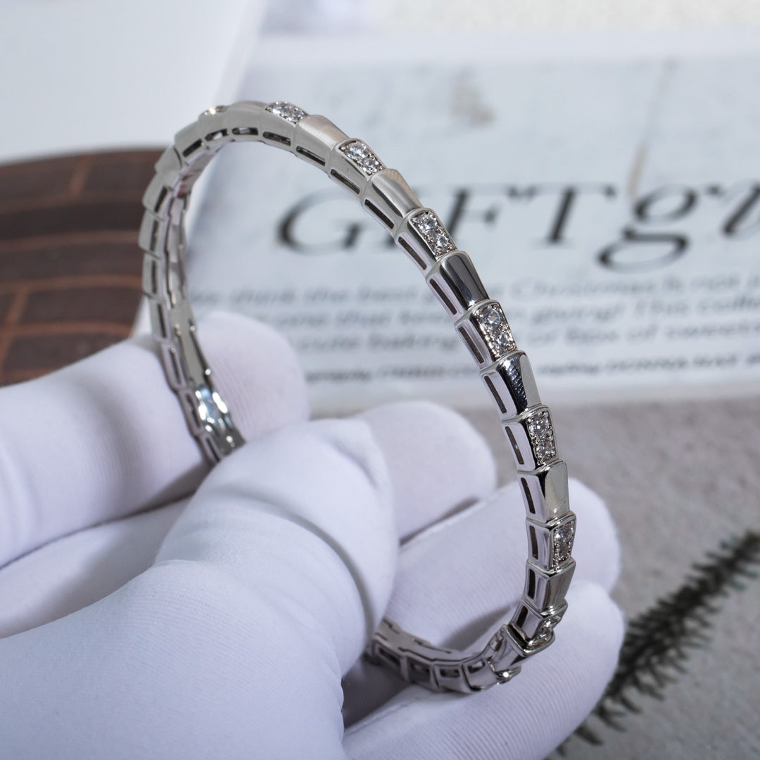 [Lume Jewelry]SERPENTI BRACELET SILVER DIAMOND