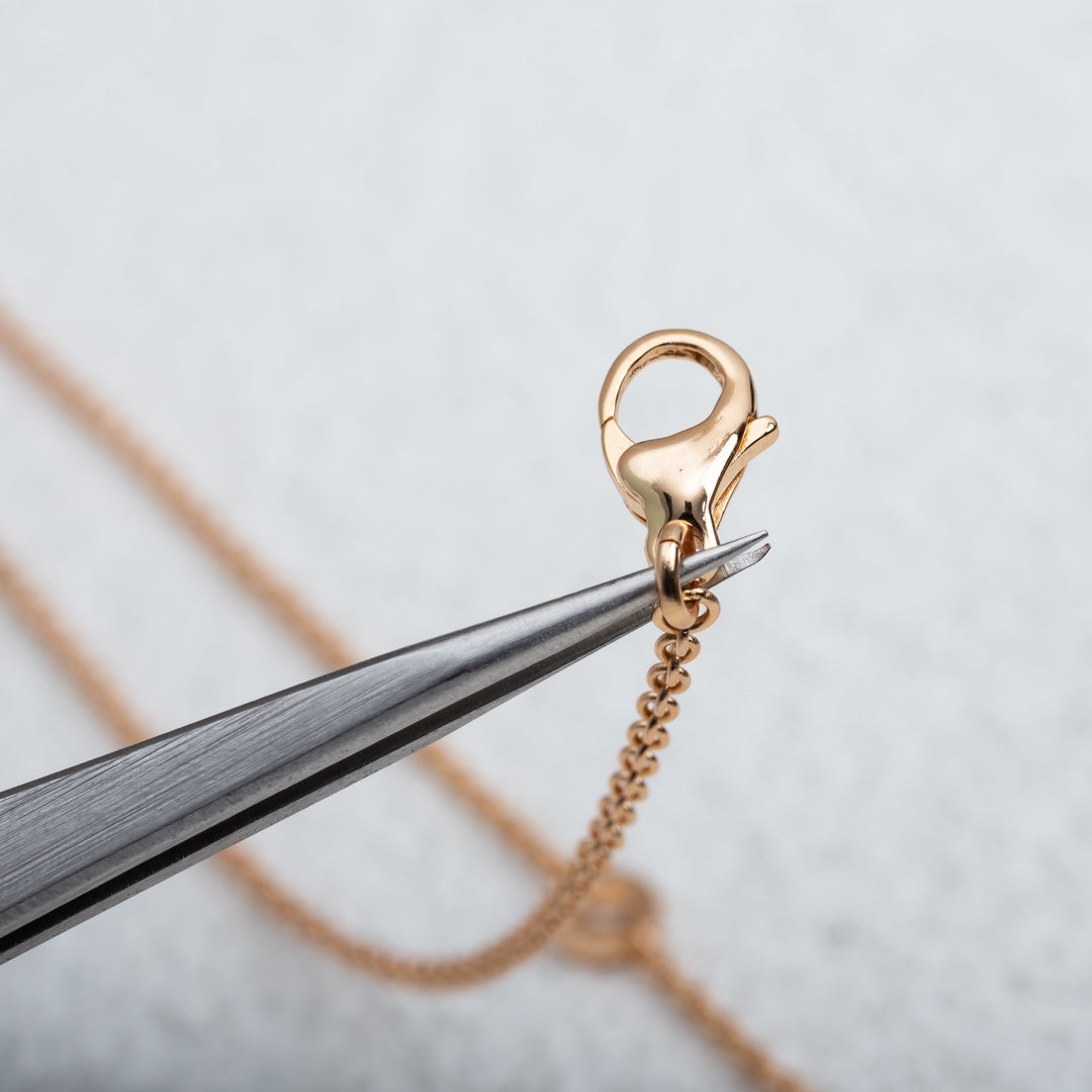 [Lume Jewelry]PARENTESI NECKLACE PINK GOLD