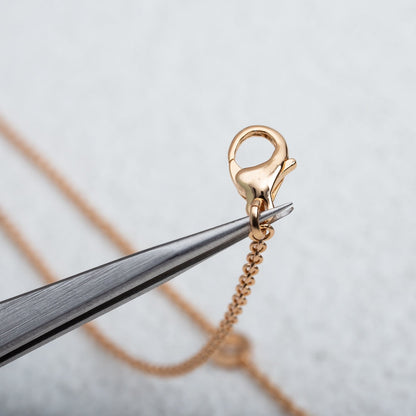 [Lume Jewelry]PARENTESI NECKLACE PINK GOLD