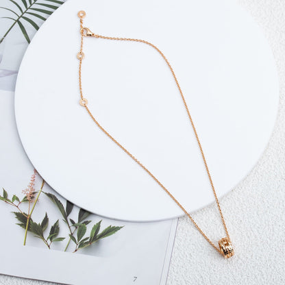 [Lume Jewelry]PARENTESI NECKLACE PINK GOLD