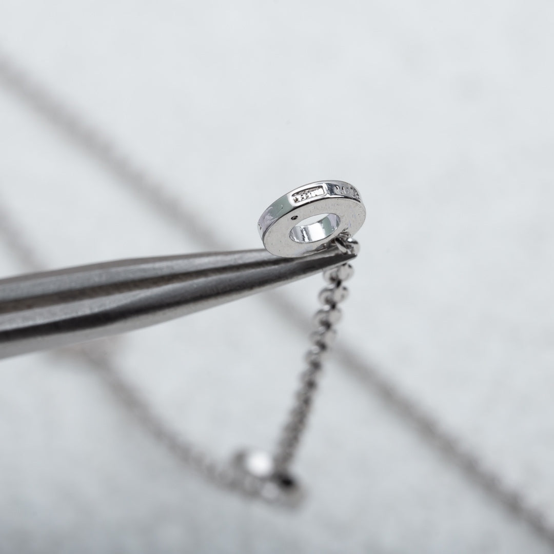 [Lume Jewelry]PARENTESI NECKLACE SILVER DIAMOND
