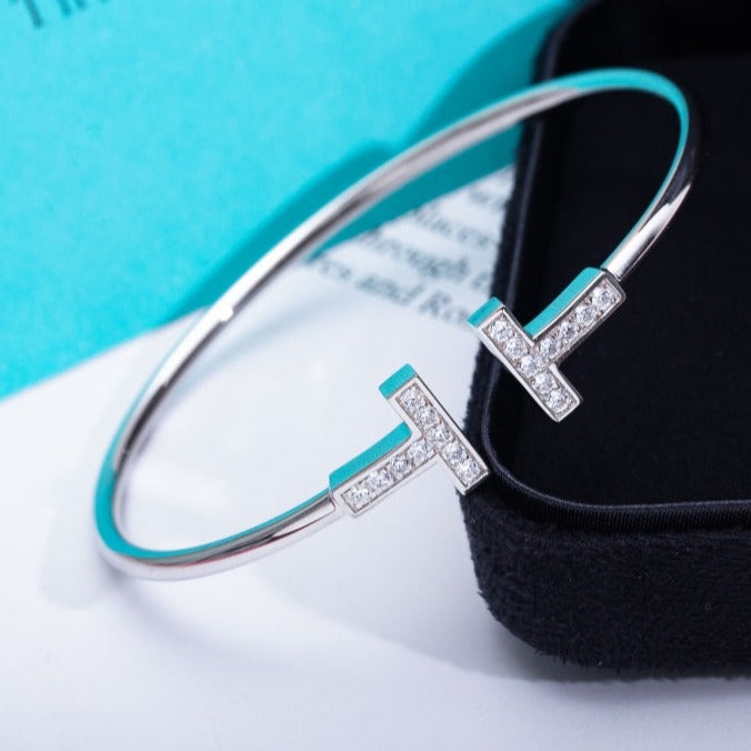 [Lume Jewelry]T BRACELET 1.8MM DIAMOND SILVER