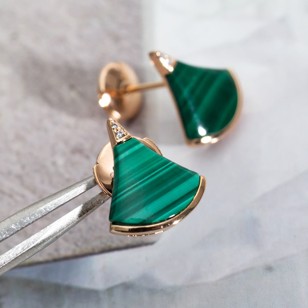 [Lume Jewelry]DIVAS DREAM EARRINGS PINK GOLD