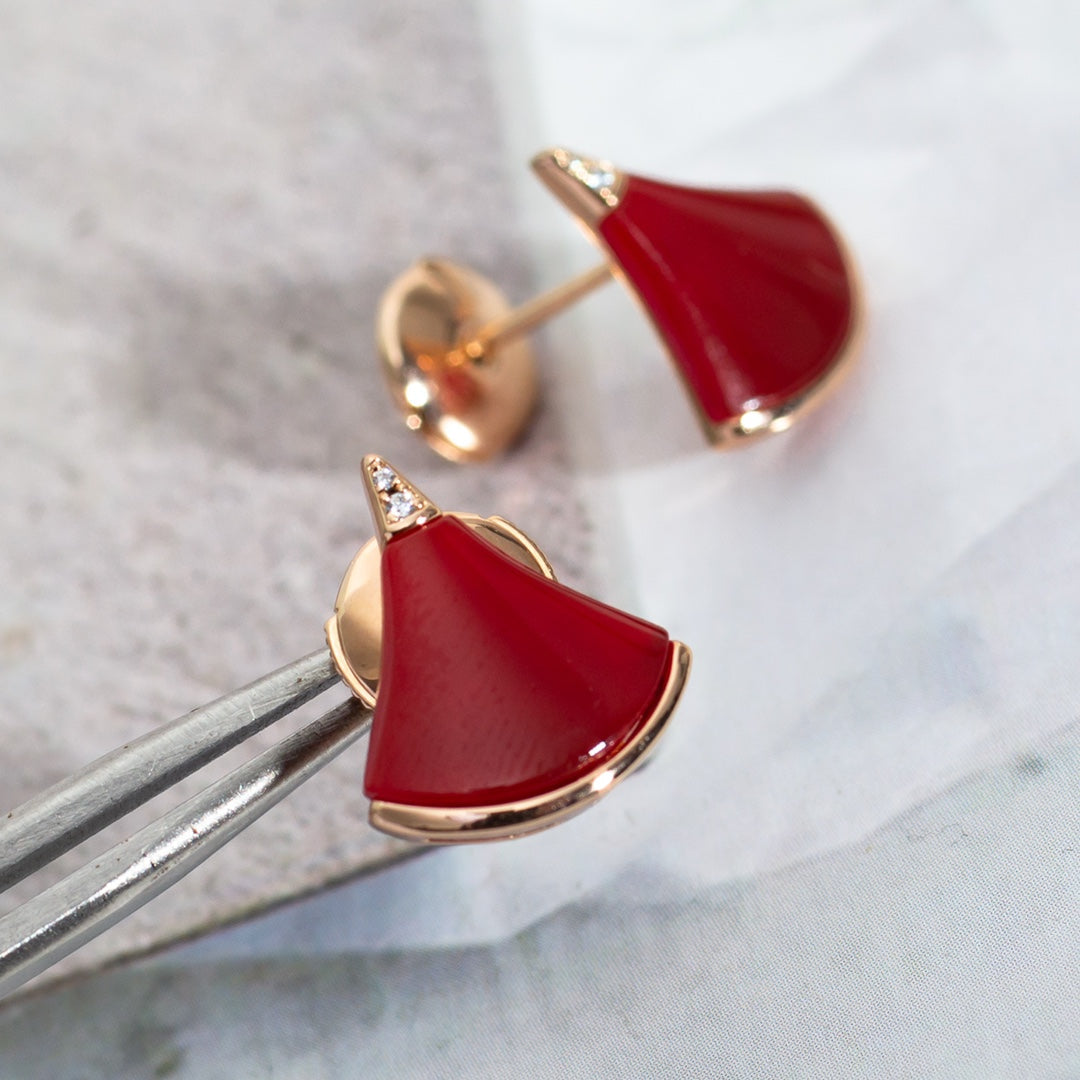 [Lume Jewelry]DIVAS DREAM EARRINGS PINK GOLD