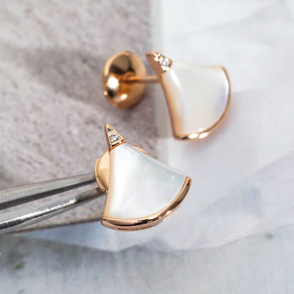 [Lume Jewelry]DIVAS DREAM EARRINGS PINK GOLD
