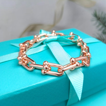 [Lume Jewelry]HARDWEAR BRACELET PINK GOLD AND SILVER