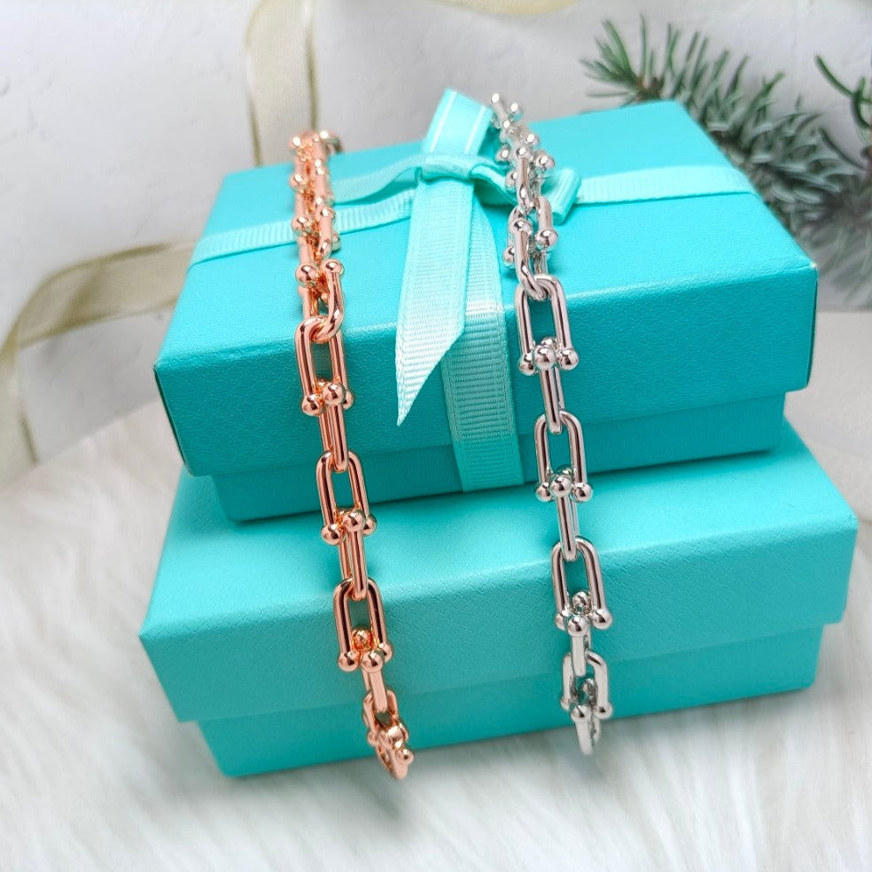 [Lume Jewelry]HARDWEAR BRACELET PINK GOLD AND SILVER