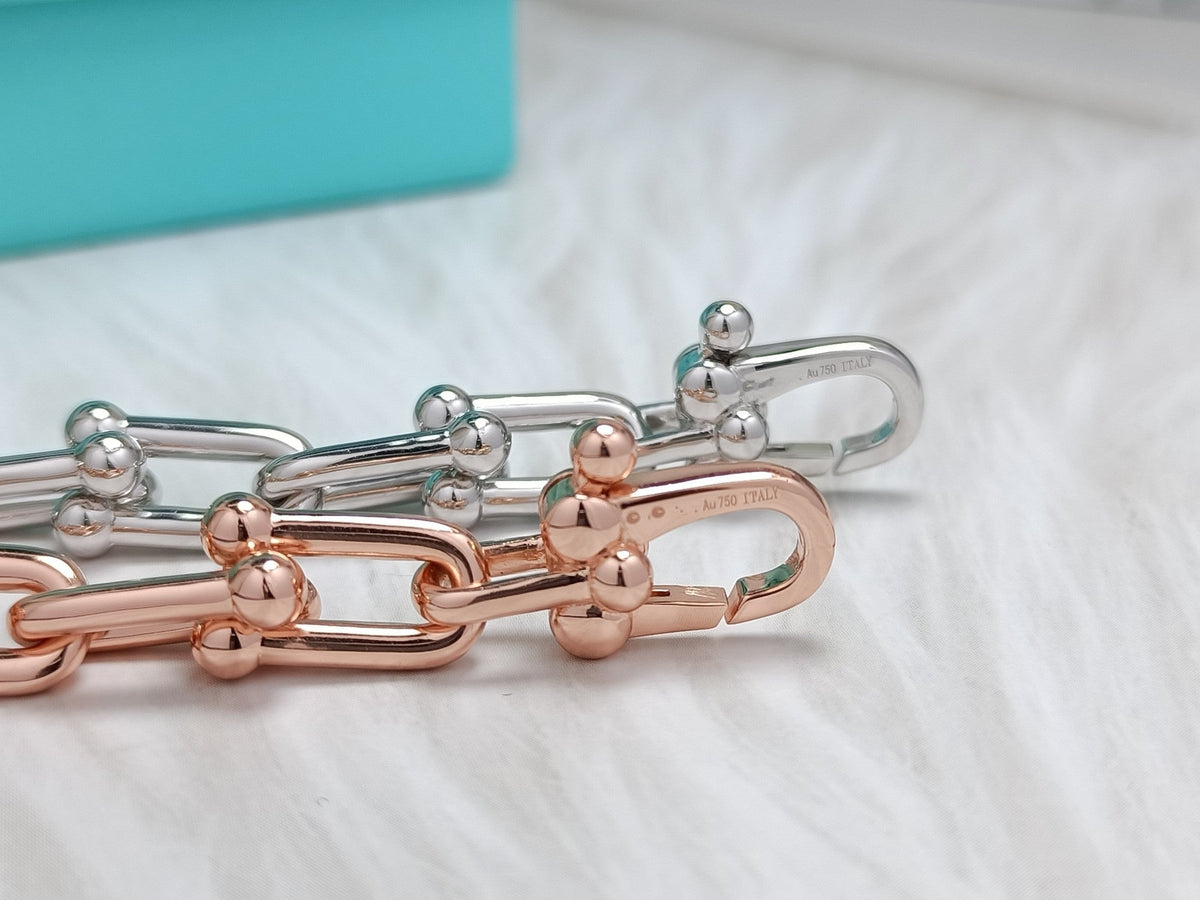 [Lume Jewelry]HARDWEAR BRACELET PINK GOLD AND SILVER
