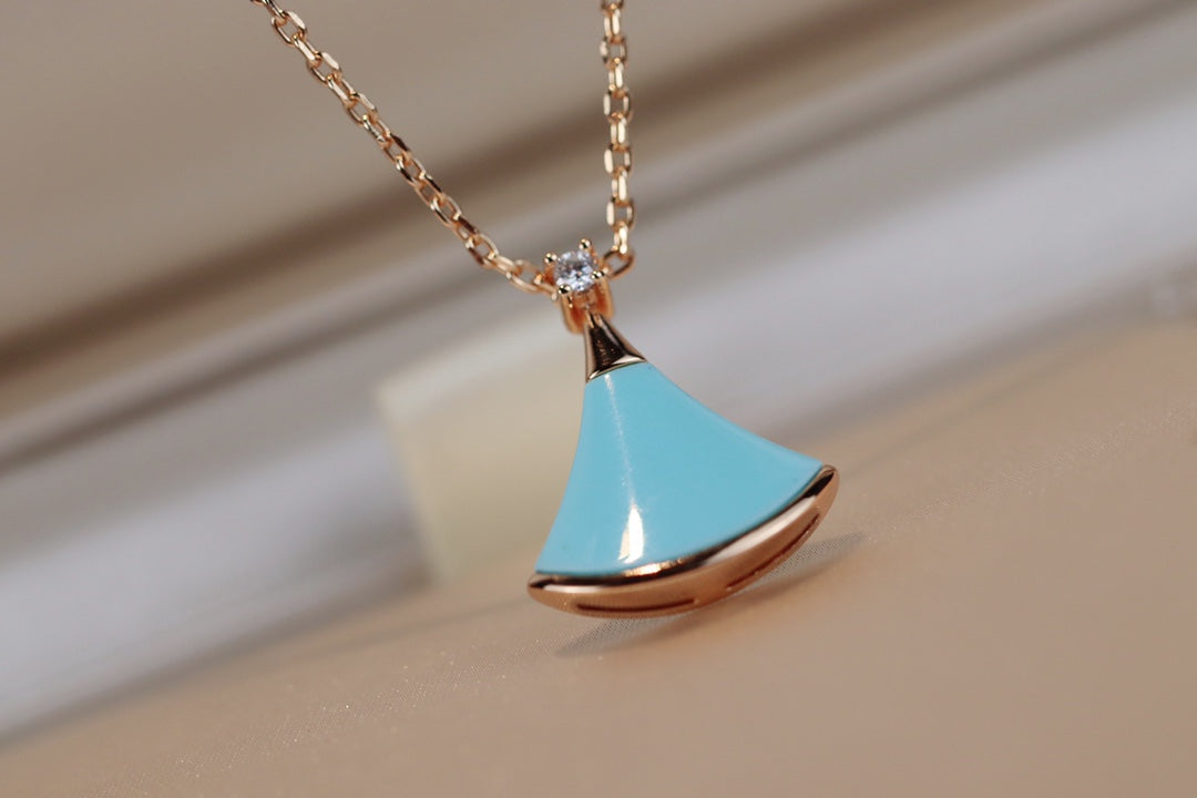 [Lume Jewelry]DREAM NECKLACE TURQUOISE PINK GOLD