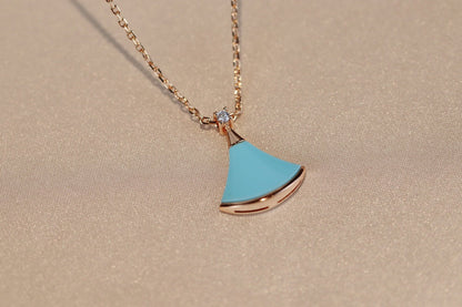 [Lume Jewelry]DREAM NECKLACE TURQUOISE PINK GOLD