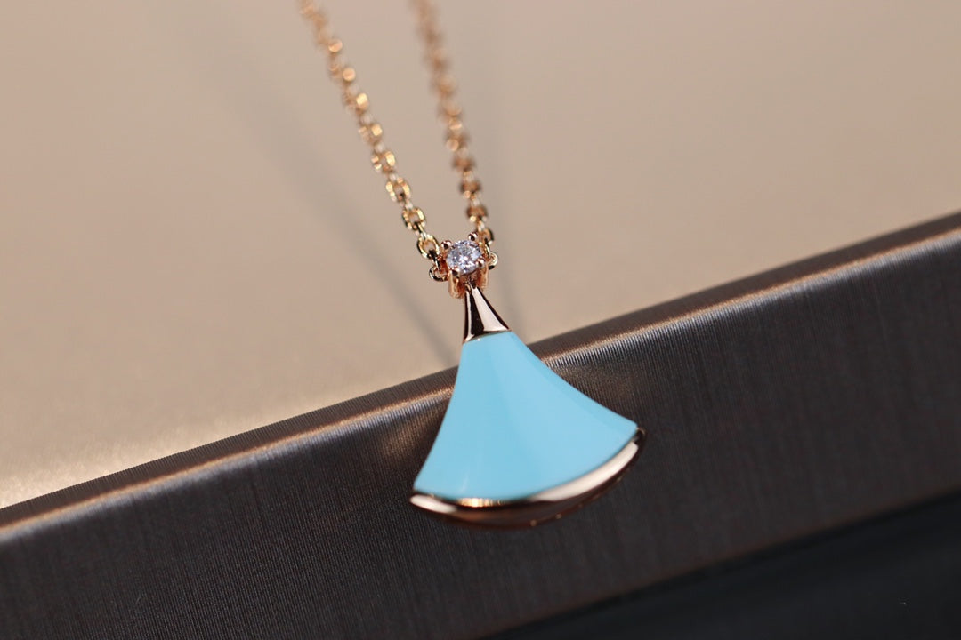 [Lume Jewelry]DREAM NECKLACE TURQUOISE PINK GOLD