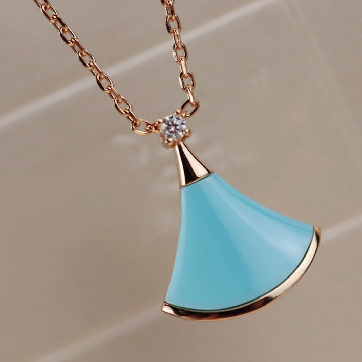 [Lume Jewelry]DREAM NECKLACE TURQUOISE PINK GOLD