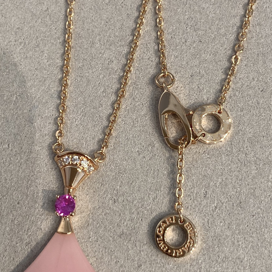 [Lume Jewelry]DREAM NECKLACE PINK OPAL