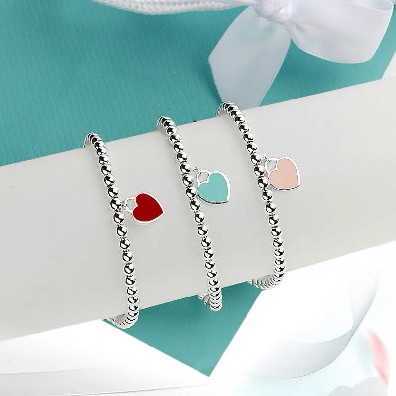 [Lume Jewelry]MINI HEART BRACELET SILVER