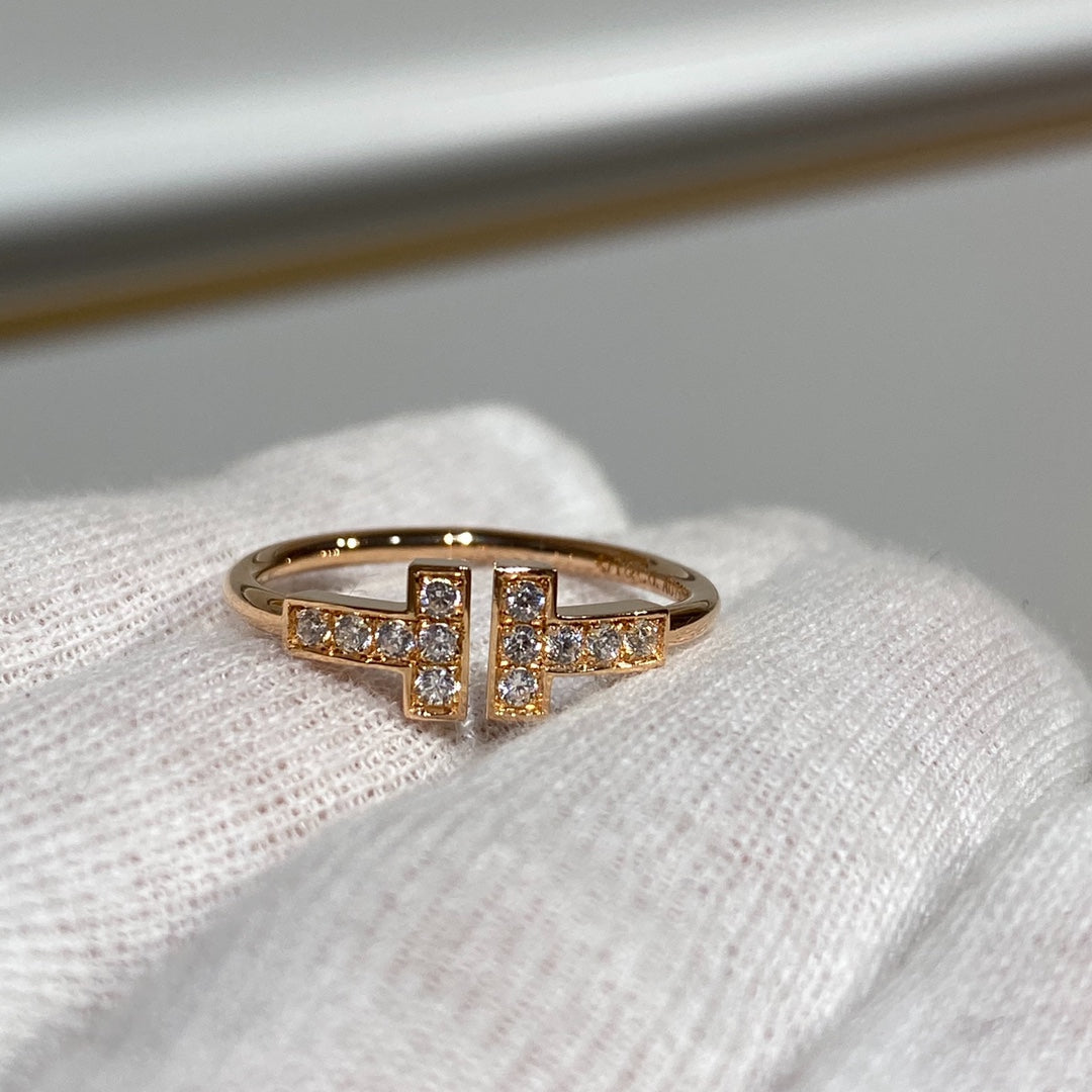 [Lume Jewelry] WIRE RING DIAMOND PINK GOLD