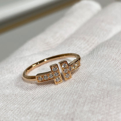 [Lume Jewelry] WIRE RING DIAMOND PINK GOLD