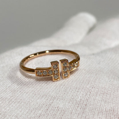 [Lume Jewelry] WIRE RING DIAMOND PINK GOLD