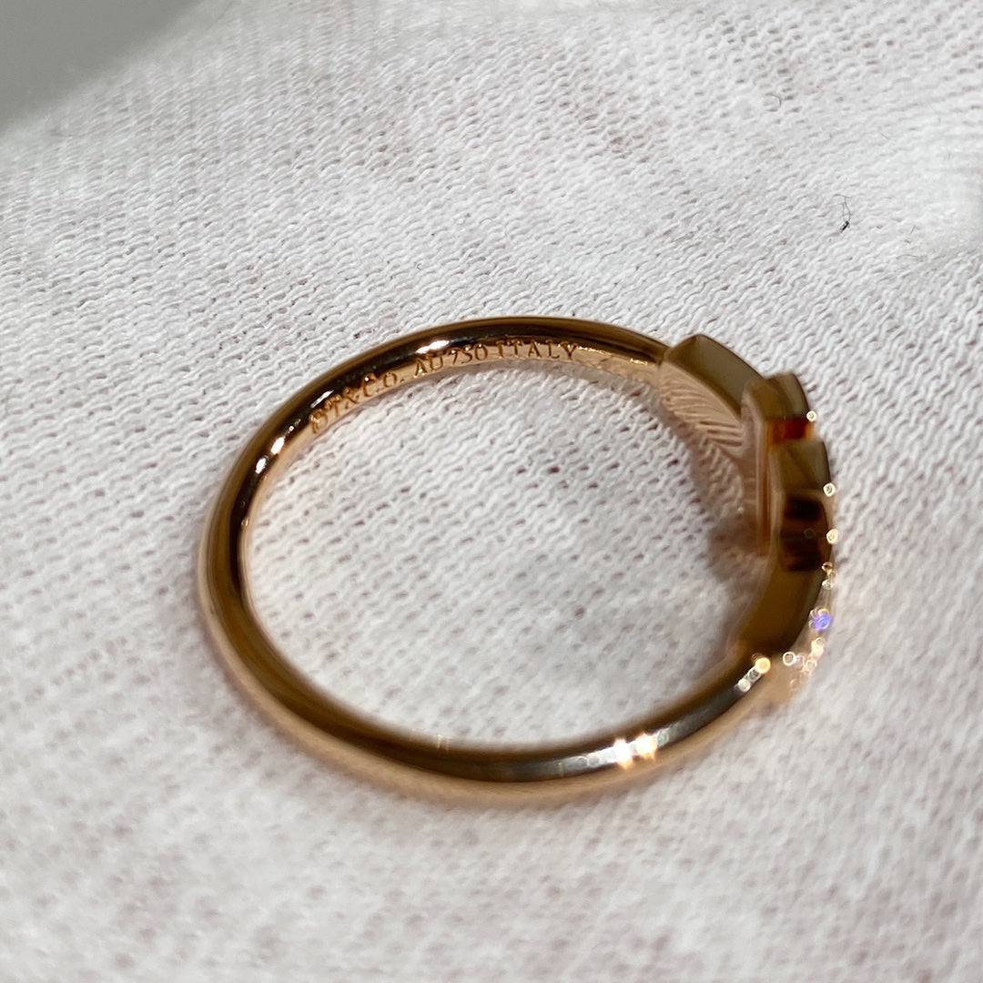 [Lume Jewelry] WIRE RING DIAMOND PINK GOLD