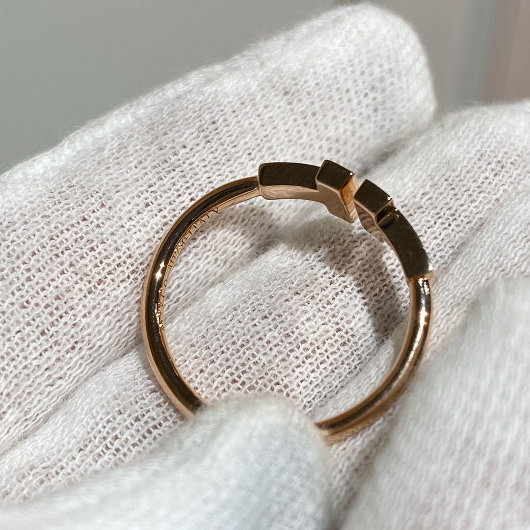 [Lume Jewelry] WIRE RING DIAMOND PINK GOLD