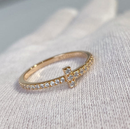 [Lume Jewelry]T RING DIAMOND PINK GOLD