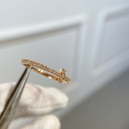 [Lume Jewelry]T RING DIAMOND PINK GOLD