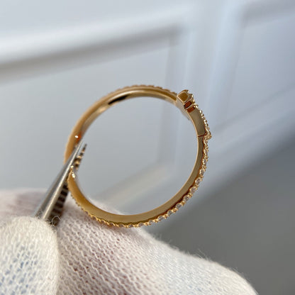 [Lume Jewelry]T RING DIAMOND PINK GOLD