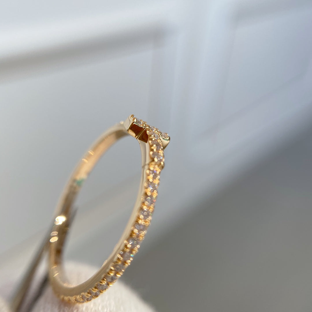 [Lume Jewelry]T RING DIAMOND PINK GOLD