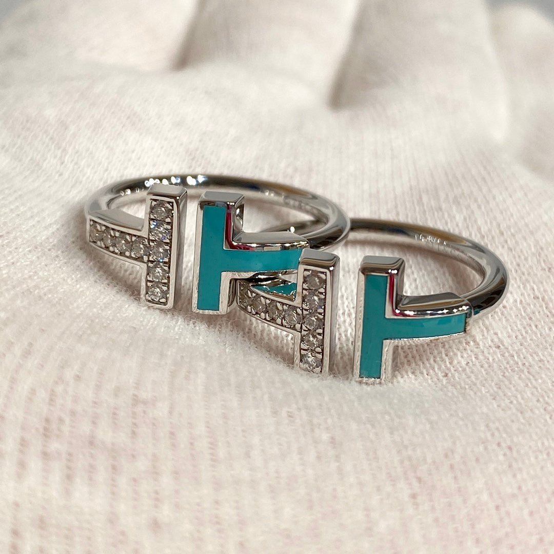 [Lume Jewelry] WIRE TURQUOISE DIAMOND RING SILVER