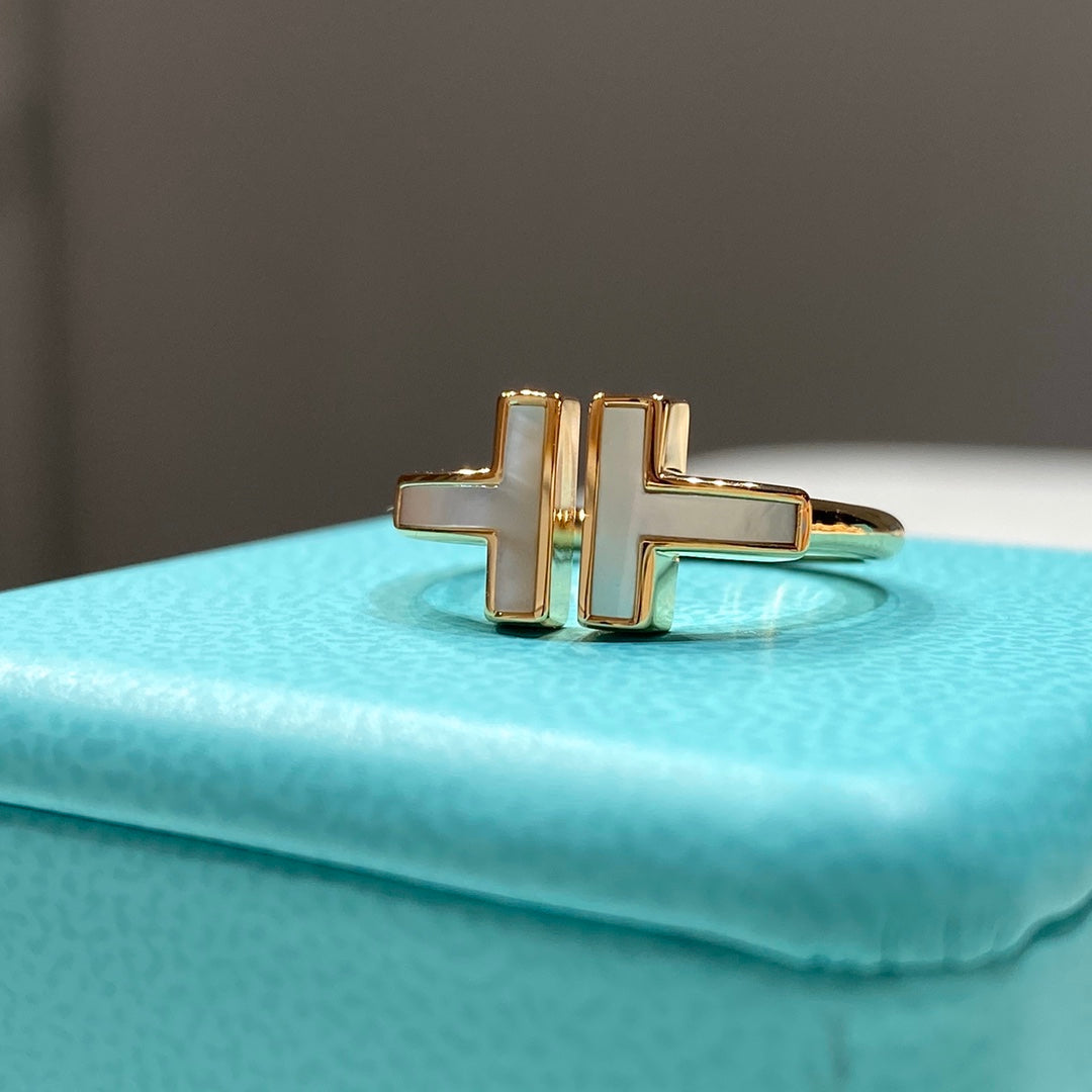 [Lume Jewelry] WIRE MOP RING PINK GOLD