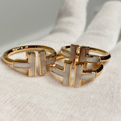[Lume Jewelry] WIRE MOP RING PINK GOLD
