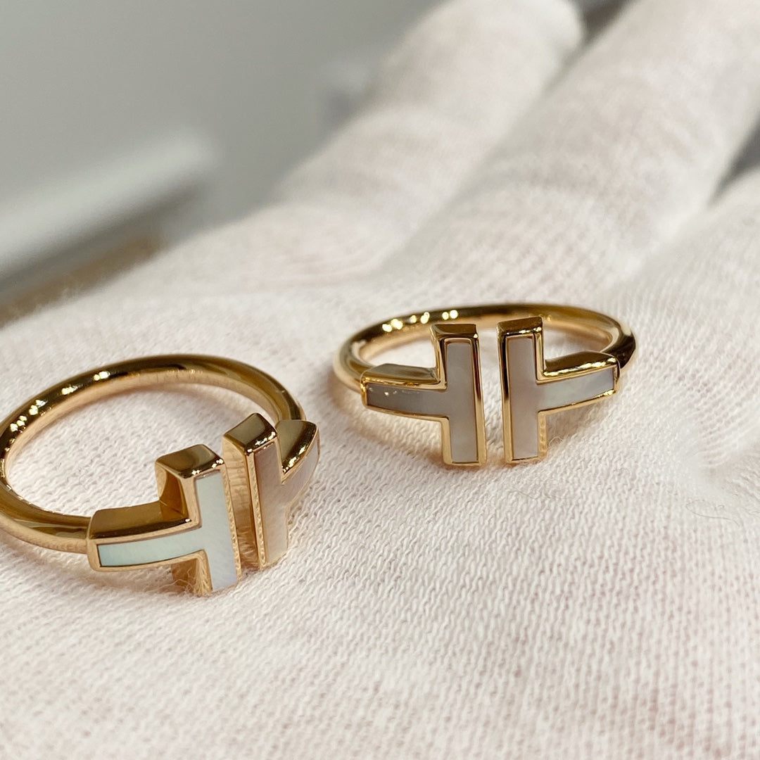 [Lume Jewelry] WIRE MOP RING PINK GOLD