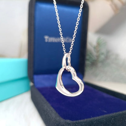 [Lume Jewelry]DOUBLE HEART SILVER NECKLACE