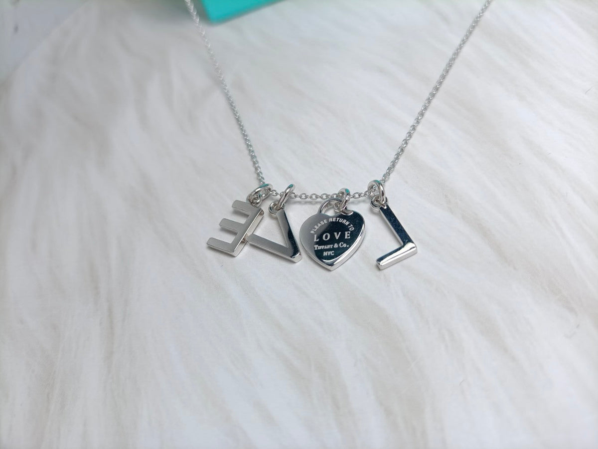 [Lume Jewelry]LOVE TEXT PEDANT NECKLACE