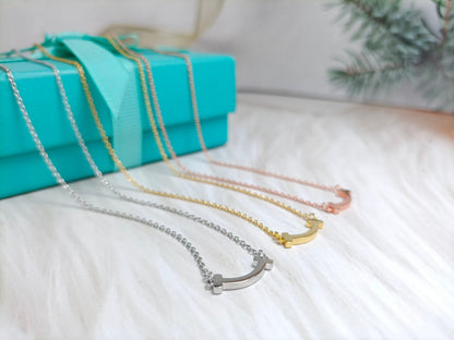 [Lume Jewelry]MINI SMILE PEDANT NECKLACE