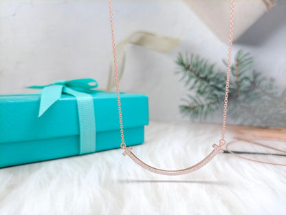 [Lume Jewelry]BIG SMILE PEDANT DIAMOND NECKLACE